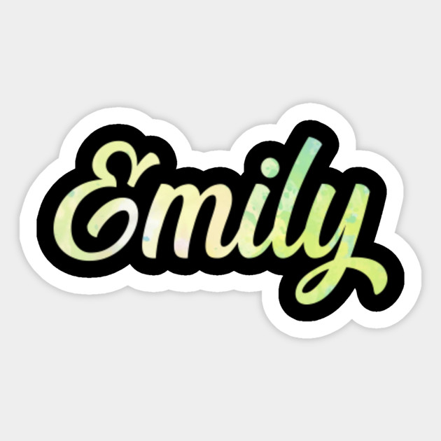 Emily name art - Emily - Sticker | TeePublic
